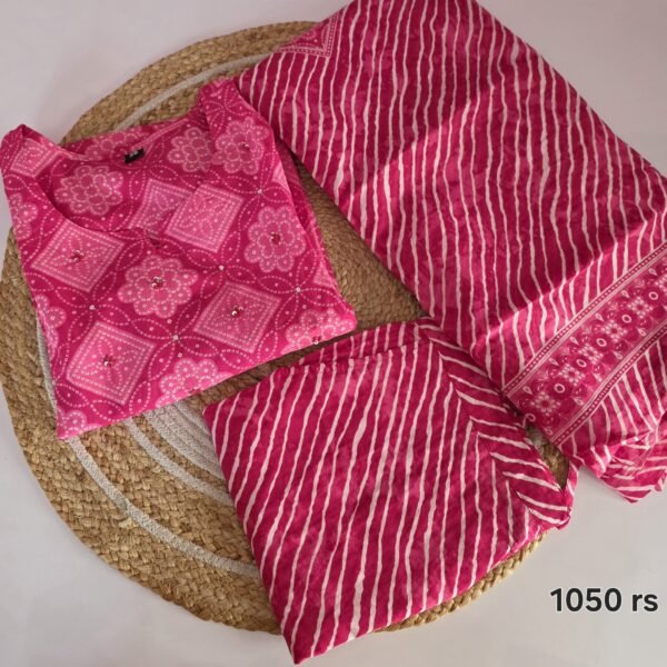 Jaipur Cotton Ready To Wear - Pink Rangoli (JCRW03)
