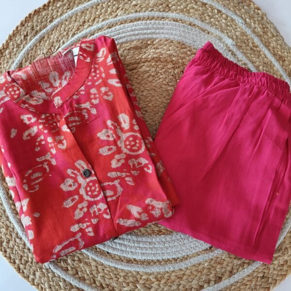 Vatican Silk Co Ord Set - Pink