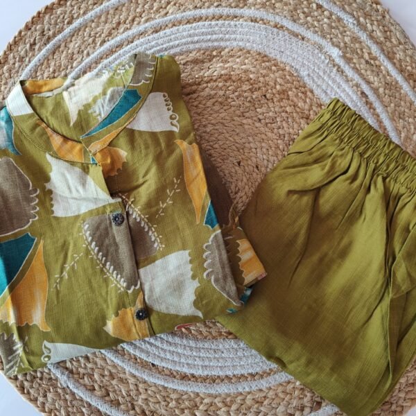 Vatican Silk Co Ord Set - Green