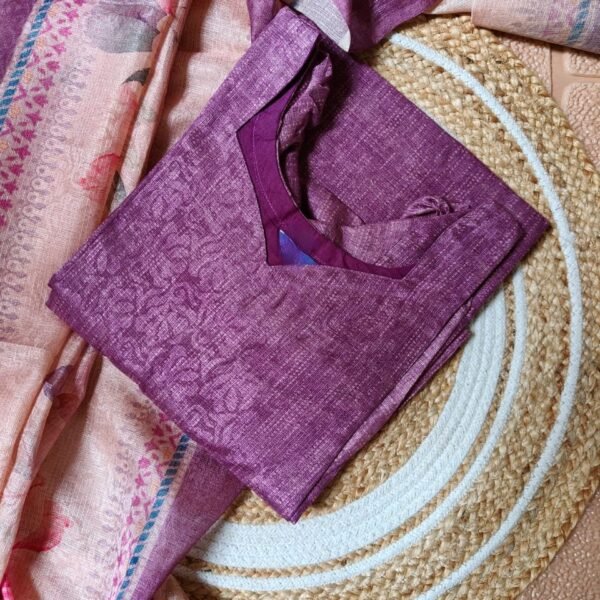 Kota Top With Dupatta - Purple