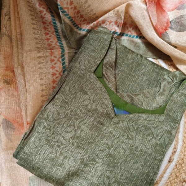 Kota Top With Dupatta - Green