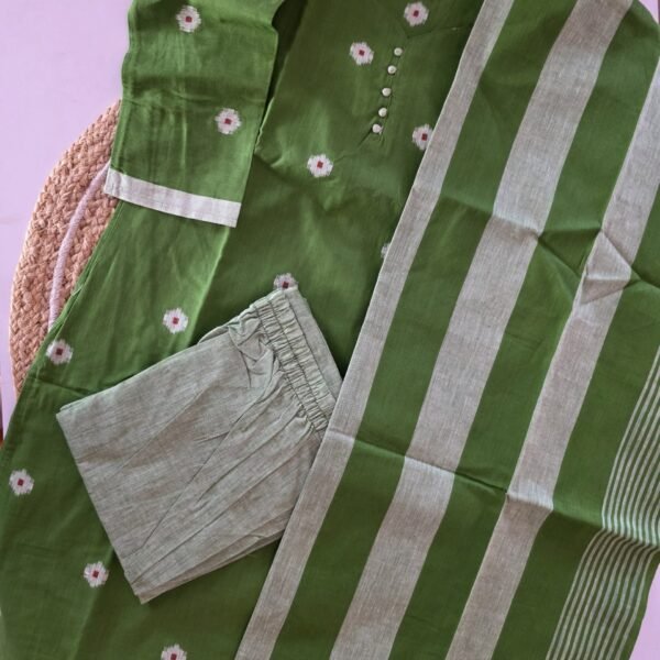 Pure Cotton 3 Piece Set - Green