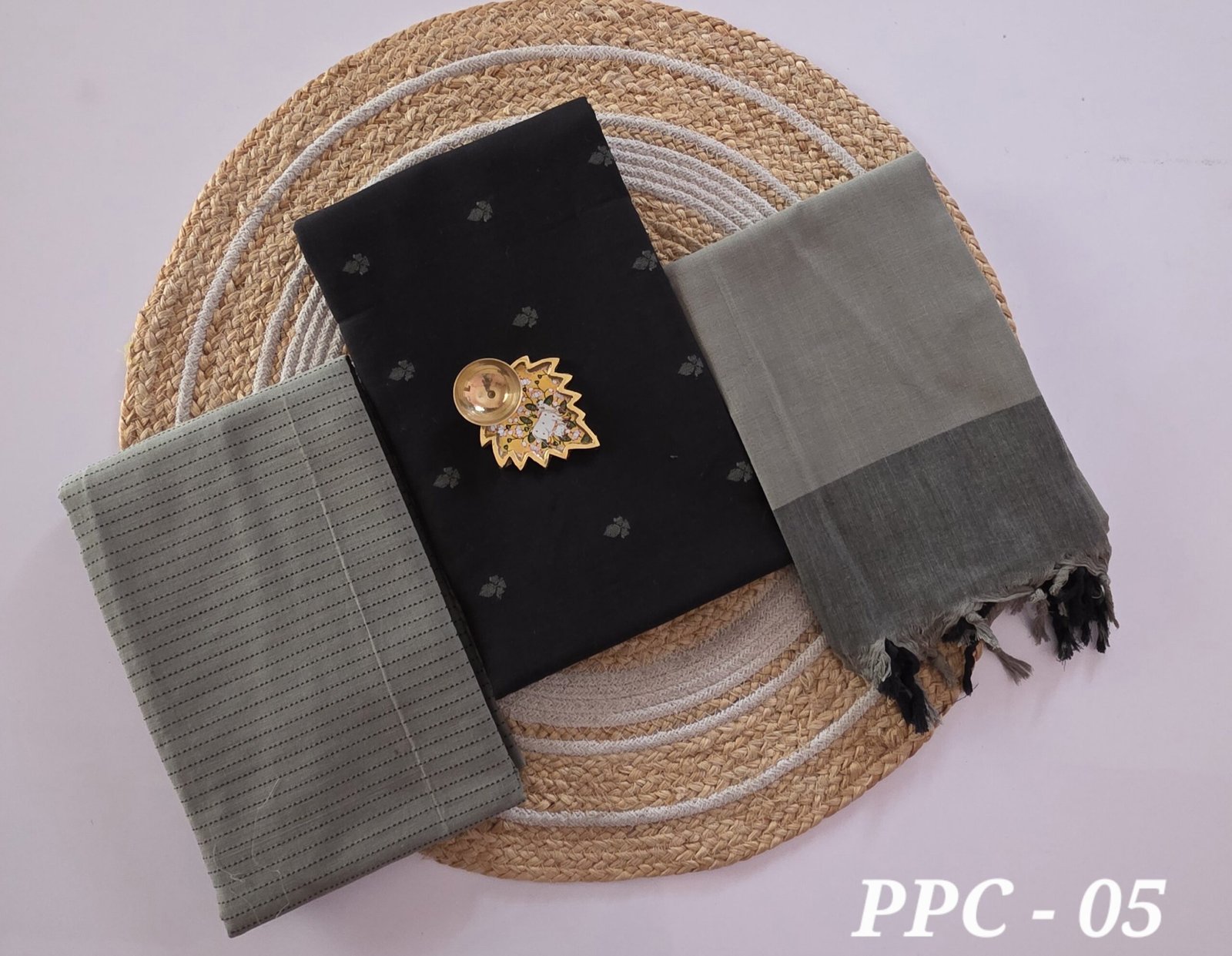 Prewashed Cotton Salwar Set - PPC05 (2.5 metre bottom)