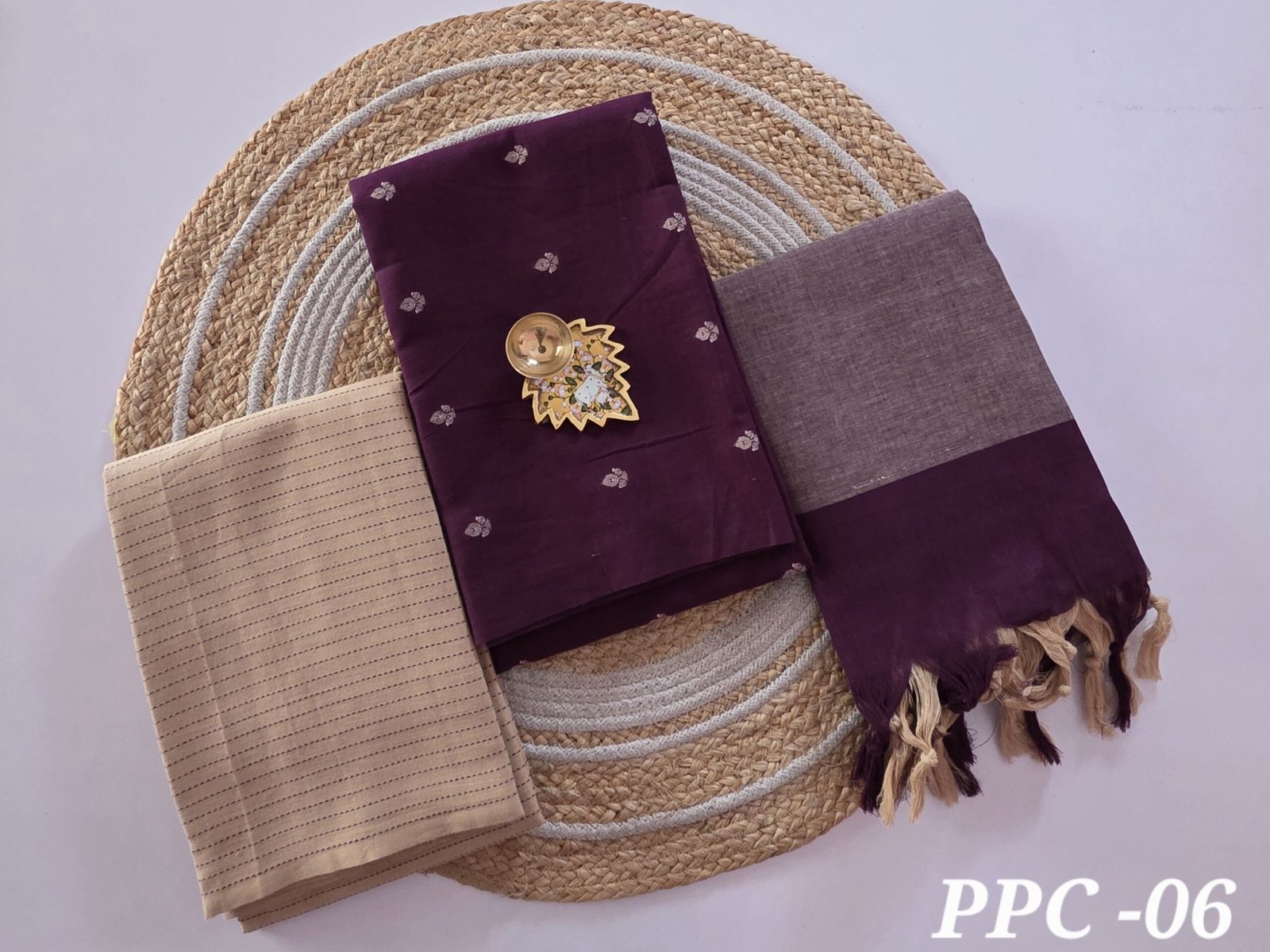 Prewashed Cotton Salwar Set - PPC06 (2.5 metre bottom)