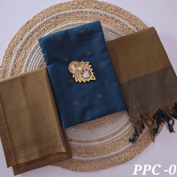 Prewashed Cotton Salwar Set - PPC07 (2.5 metre bottom)