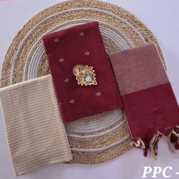 Prewashed Cotton Salwar Set - PPC08 (2.5 metre bottom)