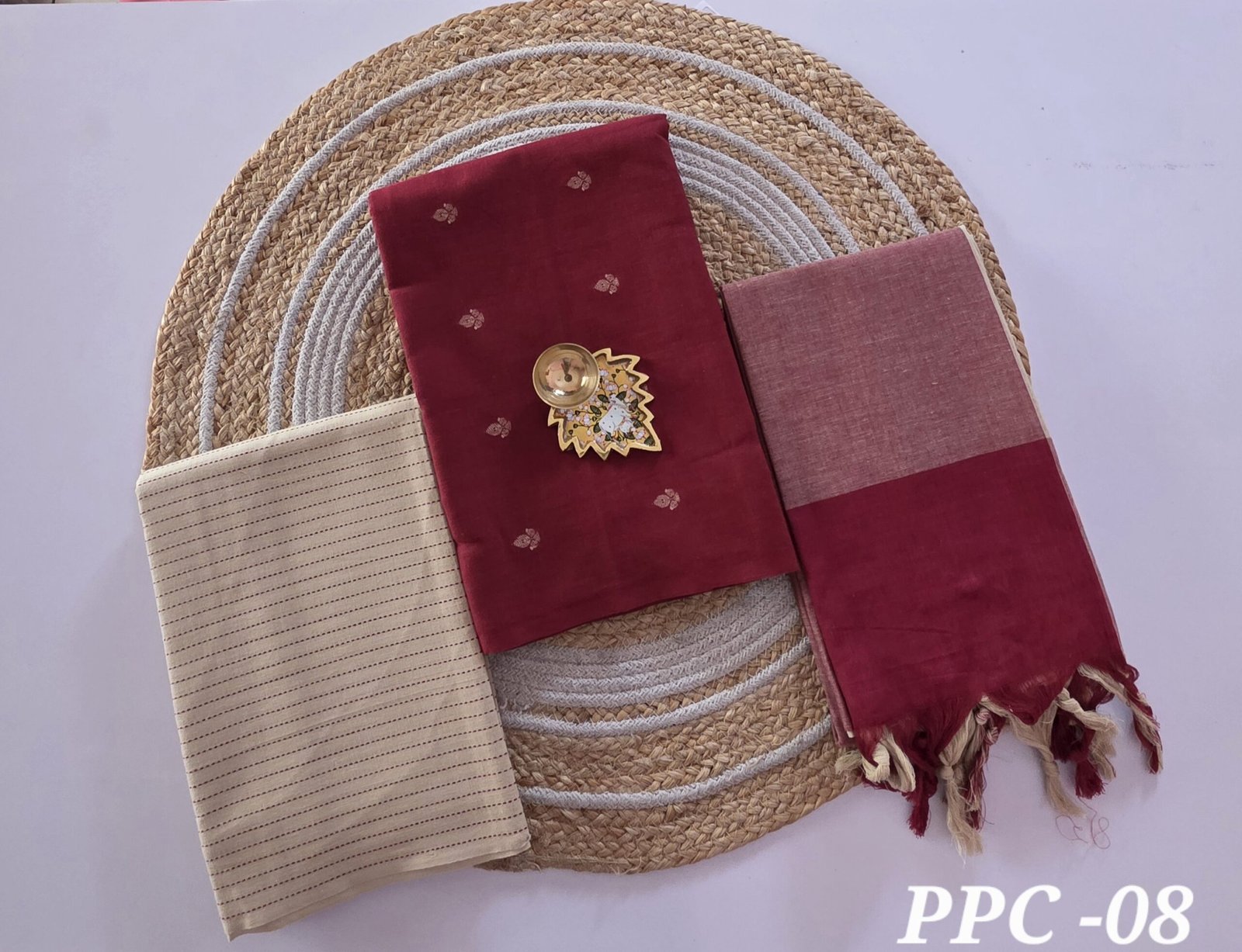 Prewashed Cotton Salwar Set - PPC08 (2.5 metre bottom)