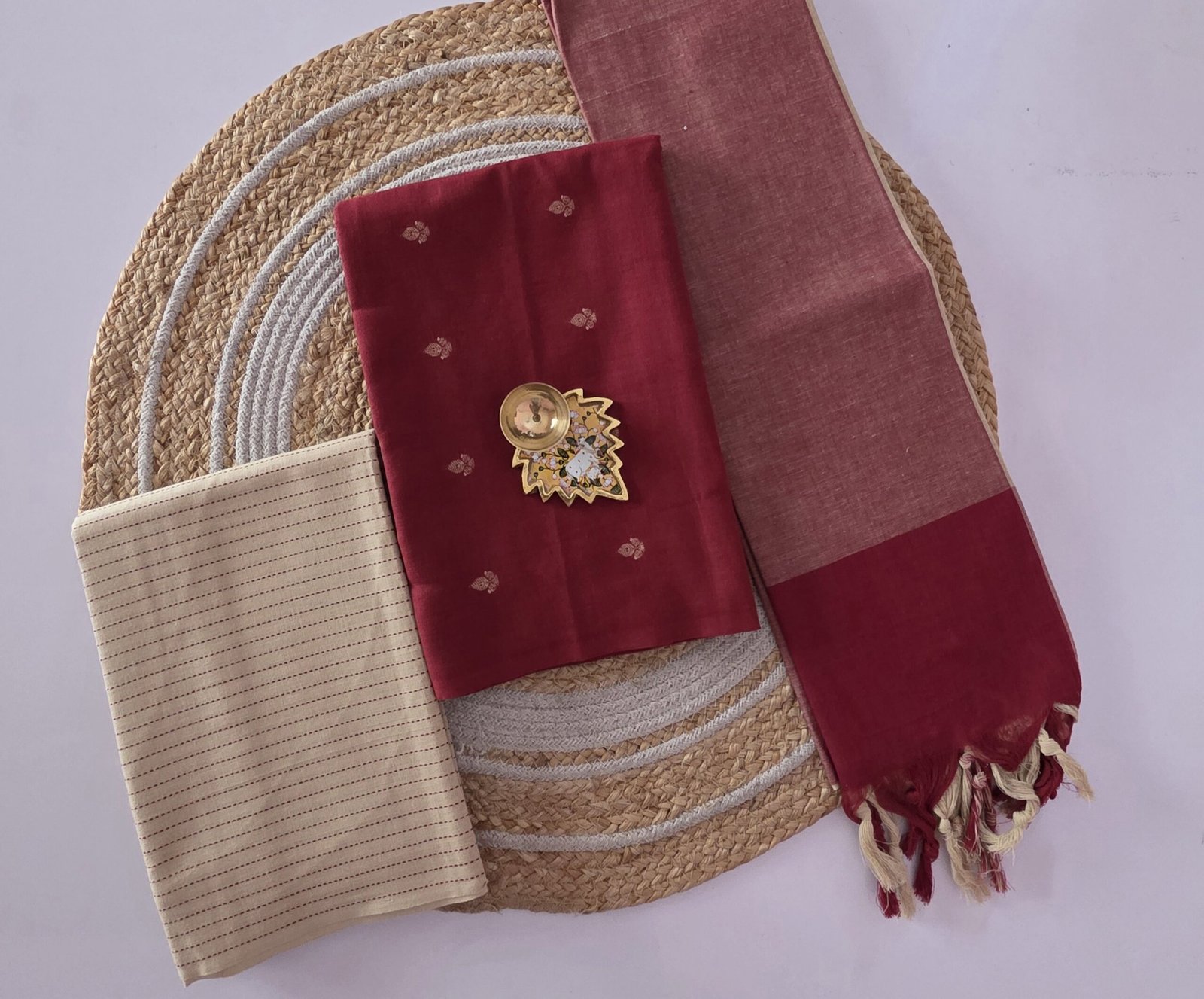 Prewashed Cotton Salwar Set - PPC08 (2.5 metre bottom) - Image 2