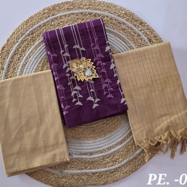 Pure Cotton Embroidery Salwar Set - PE01