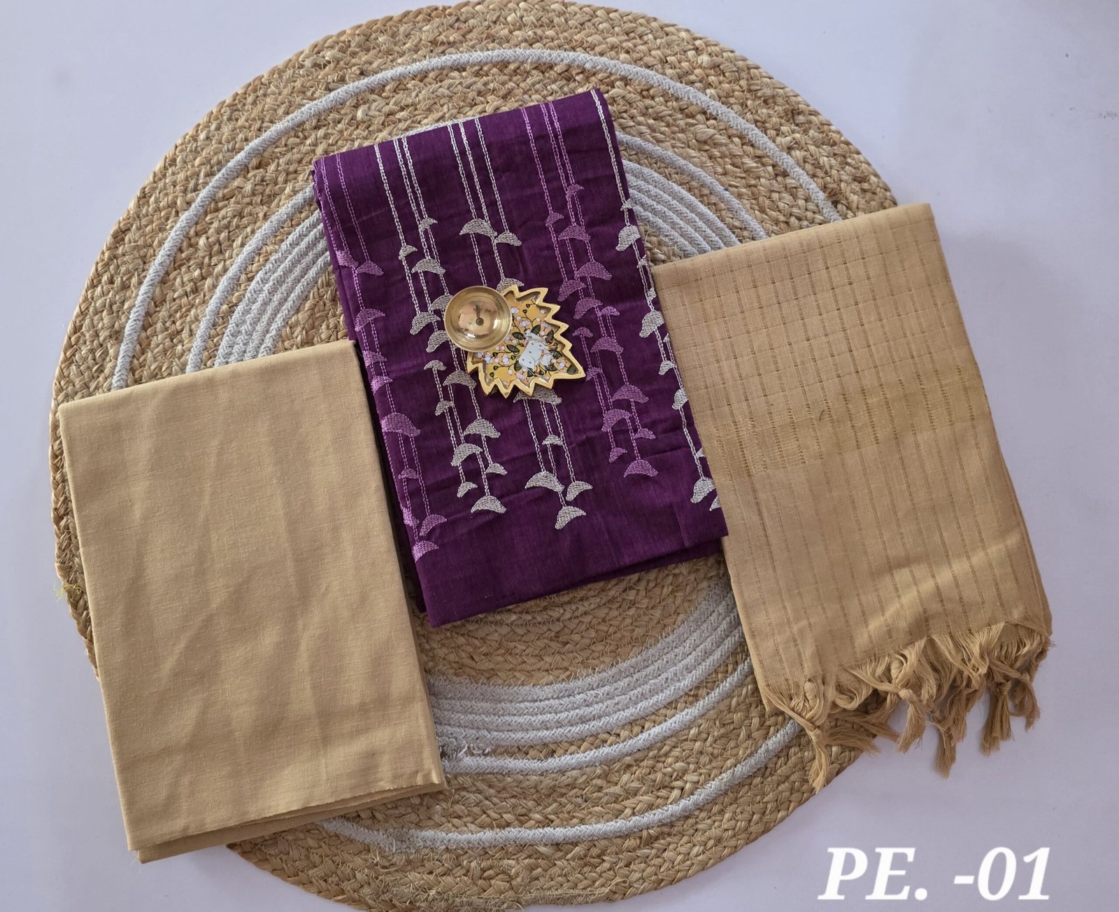 Pure Cotton Embroidery Salwar Set - PE01