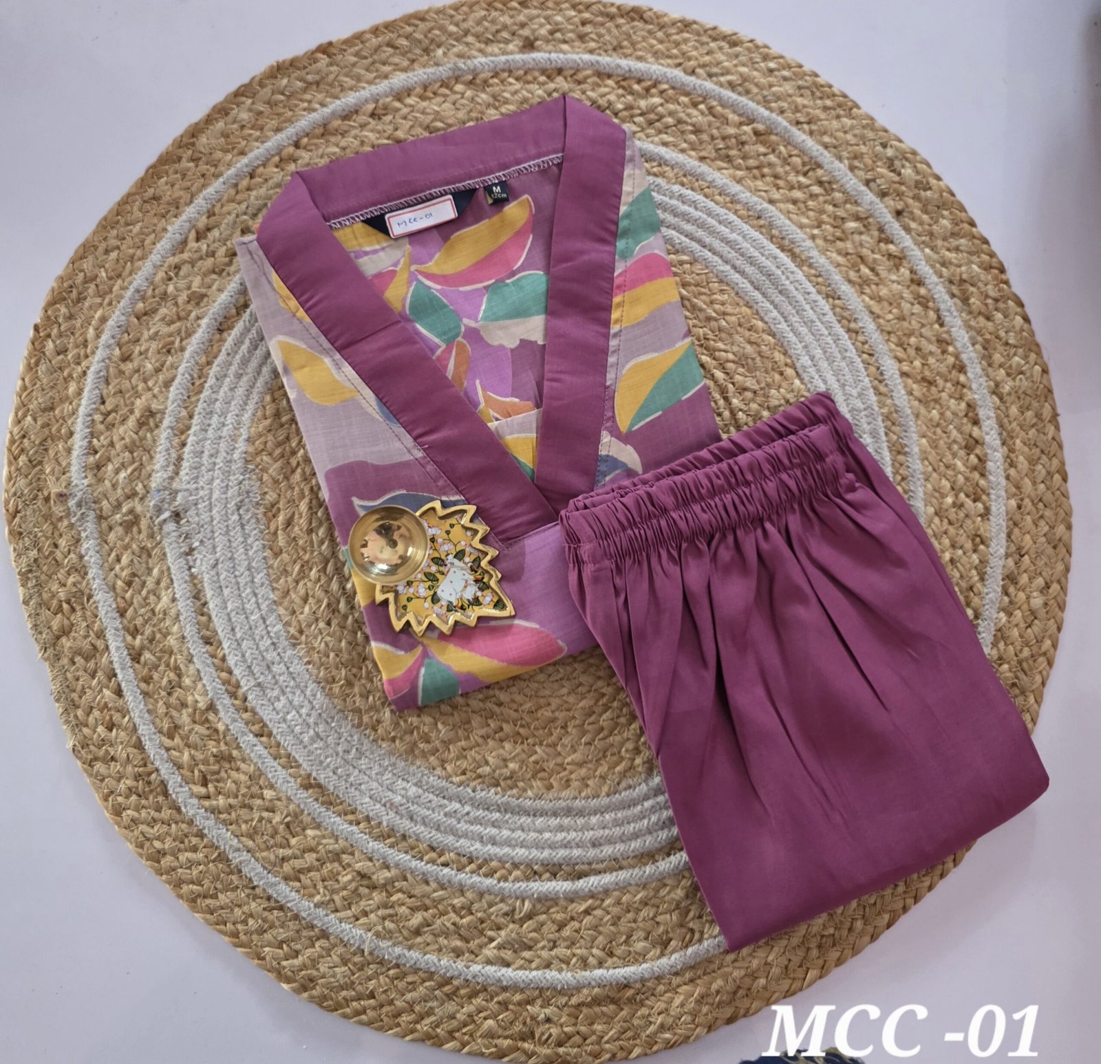Mul Chanderi Cotton Co Ord - MCC01