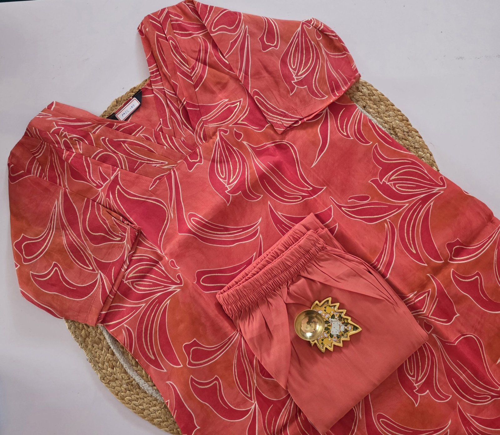 Mul Chanderi Cotton Co Ord Set - MCC03 - Image 2