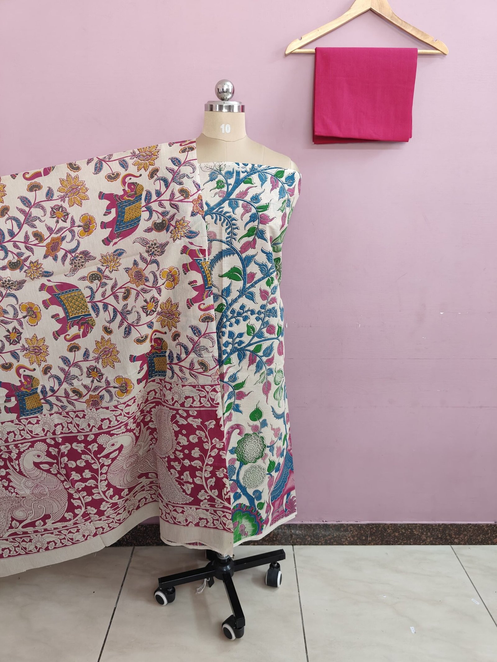 Mangalgiri × Kalamkari Salwar Set - CPK01 - Image 2