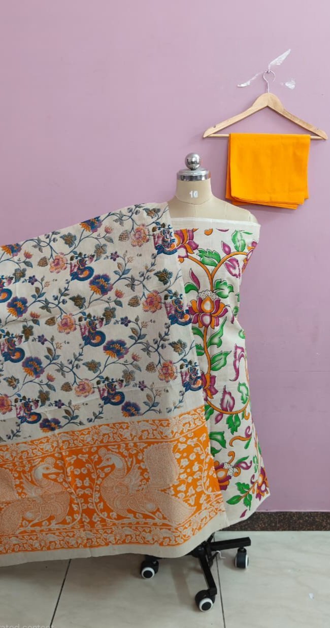Mangalgiri × Kalamkari Salwar Set - CPK07 - Image 2