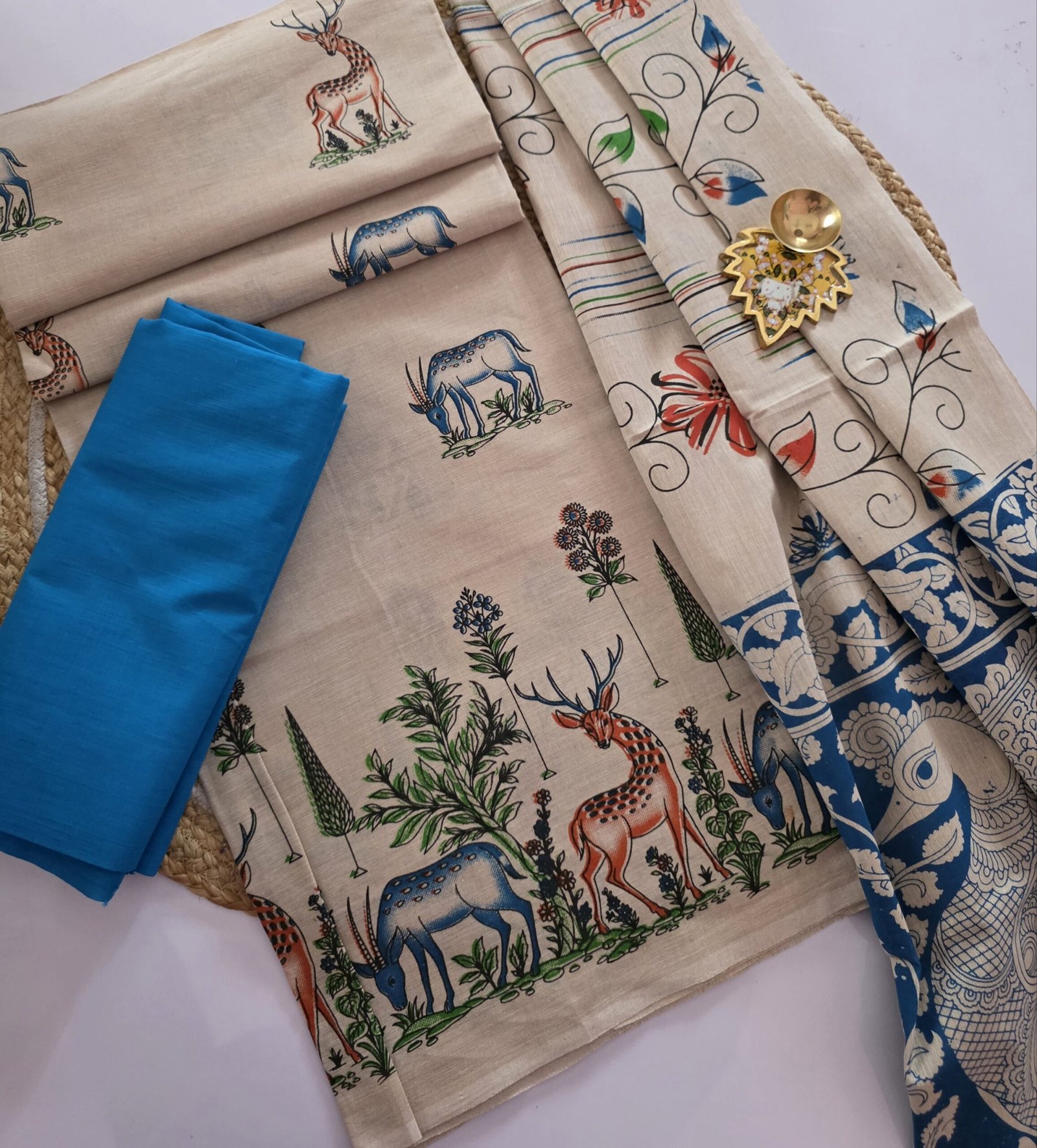 Mangalgiri × Kalamkari Salwar Set - CPK03