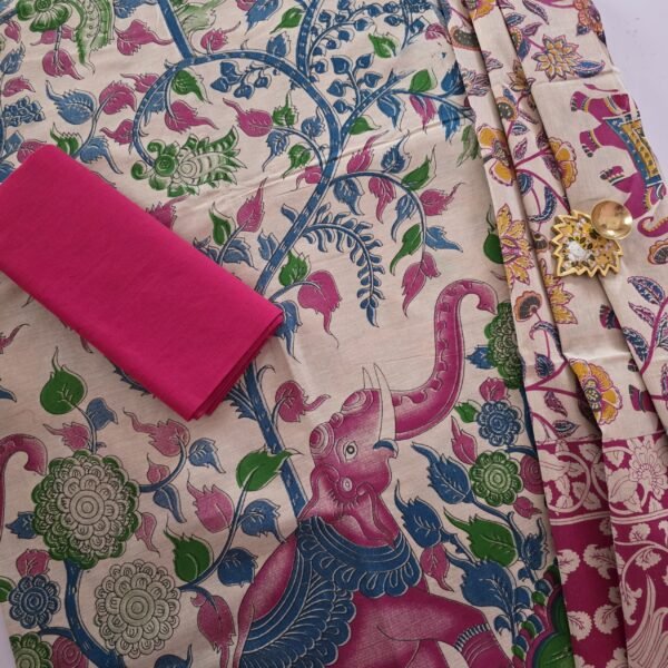 Mangalgiri × Kalamkari Salwar Set - CPK01