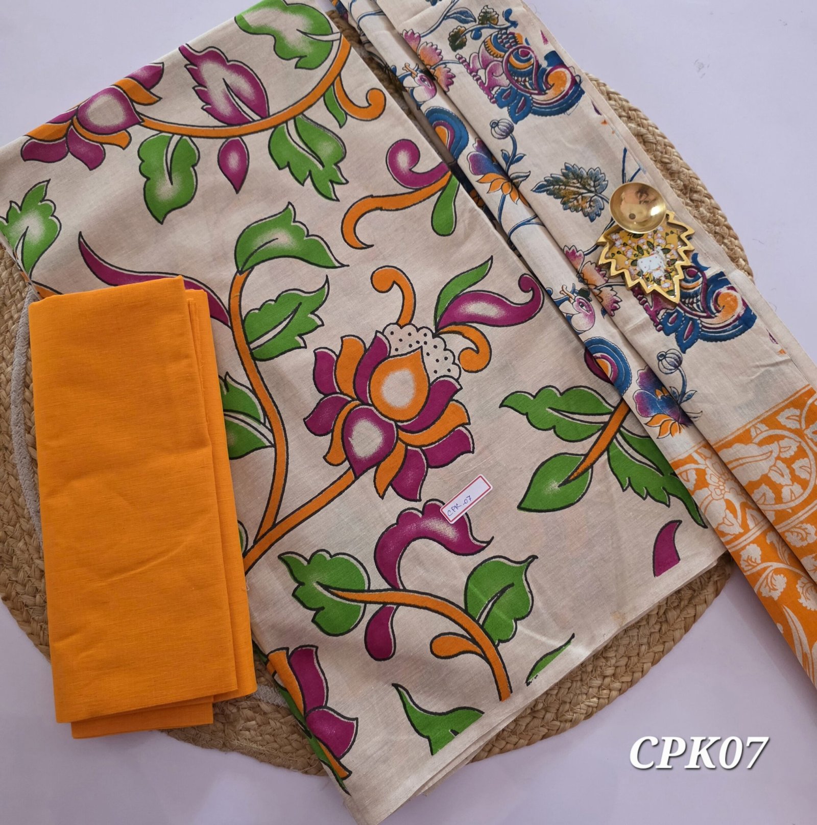 Mangalgiri × Kalamkari Salwar Set - CPK07
