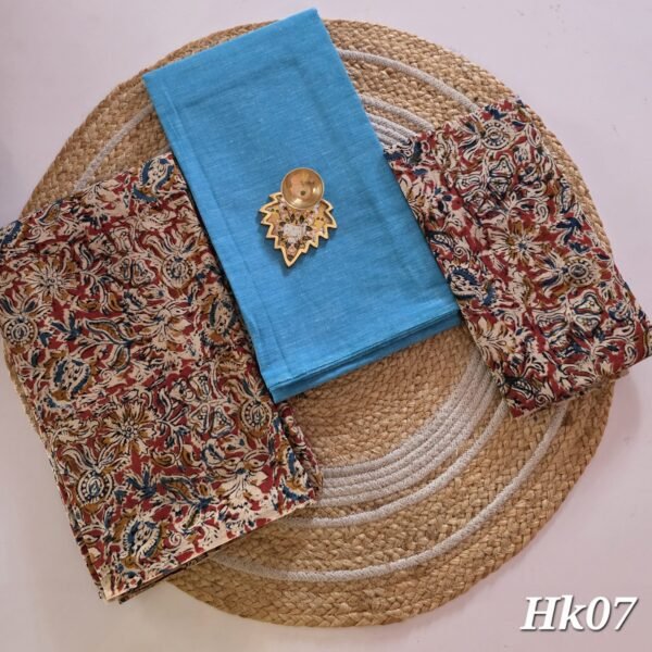 Kalamkari Handblock Printed Salwar Set - HK07