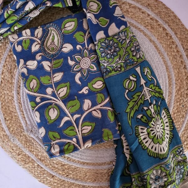 Kalamkari Top and Dupatta Set - KTD04
