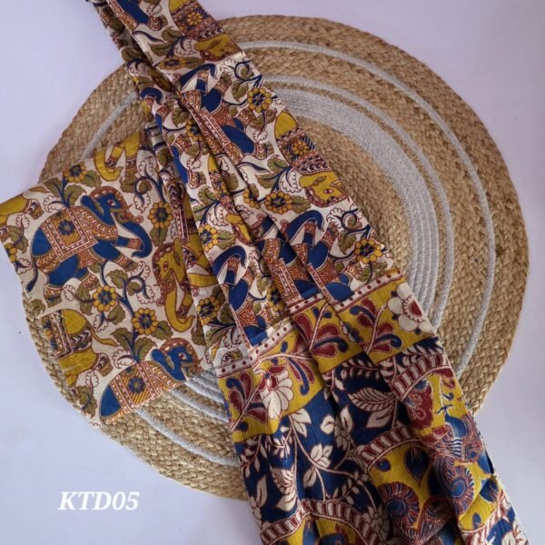 Kalamkari Top and Dupatta Set - KTD05
