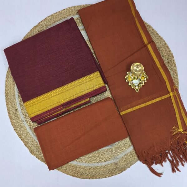 Mangalgiri Cotton 3 Piece Set - MC08