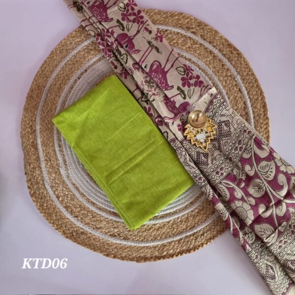 Kalamkari Top and Dupatta - KTD06