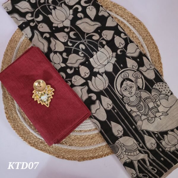 Kalamkari Top and Dupatta - KTD07