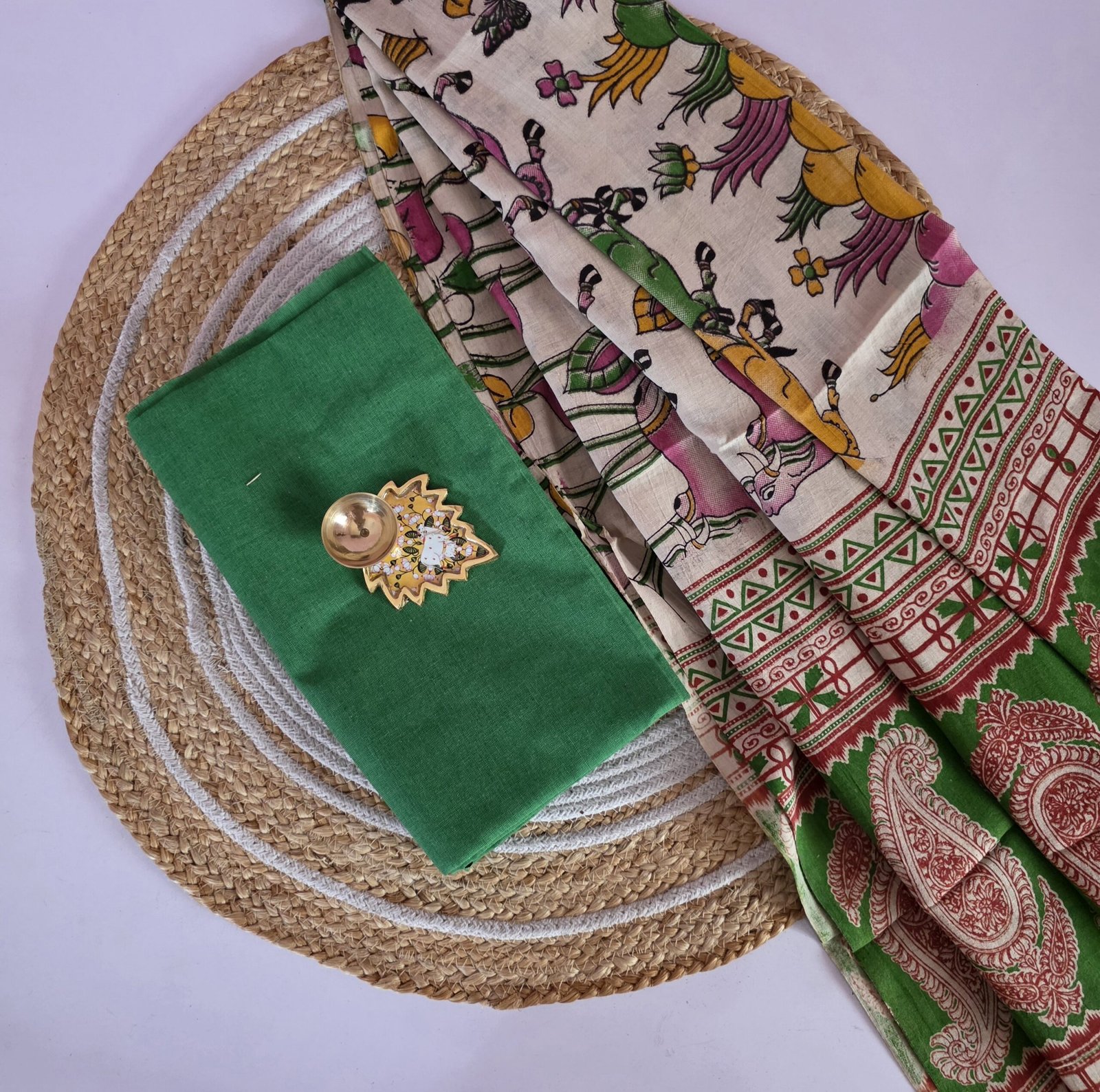 Kalamkari Top and Dupatta - KTD08 - Image 2