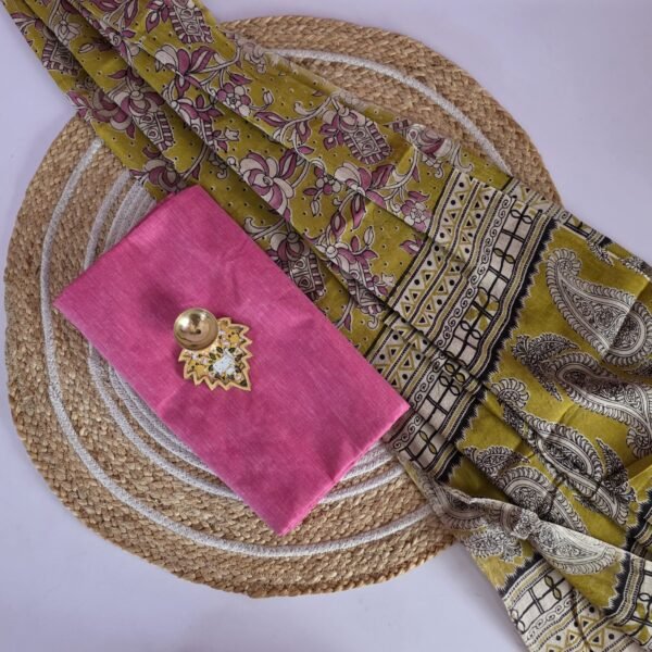 Kalamkari Top and Dupatta - KTD11