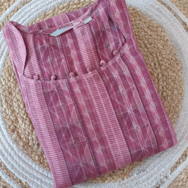 Linen Zari Kurti - LZK03