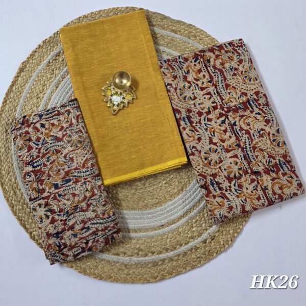 Kalamkari Handblock Printed Salwar Set - HK26