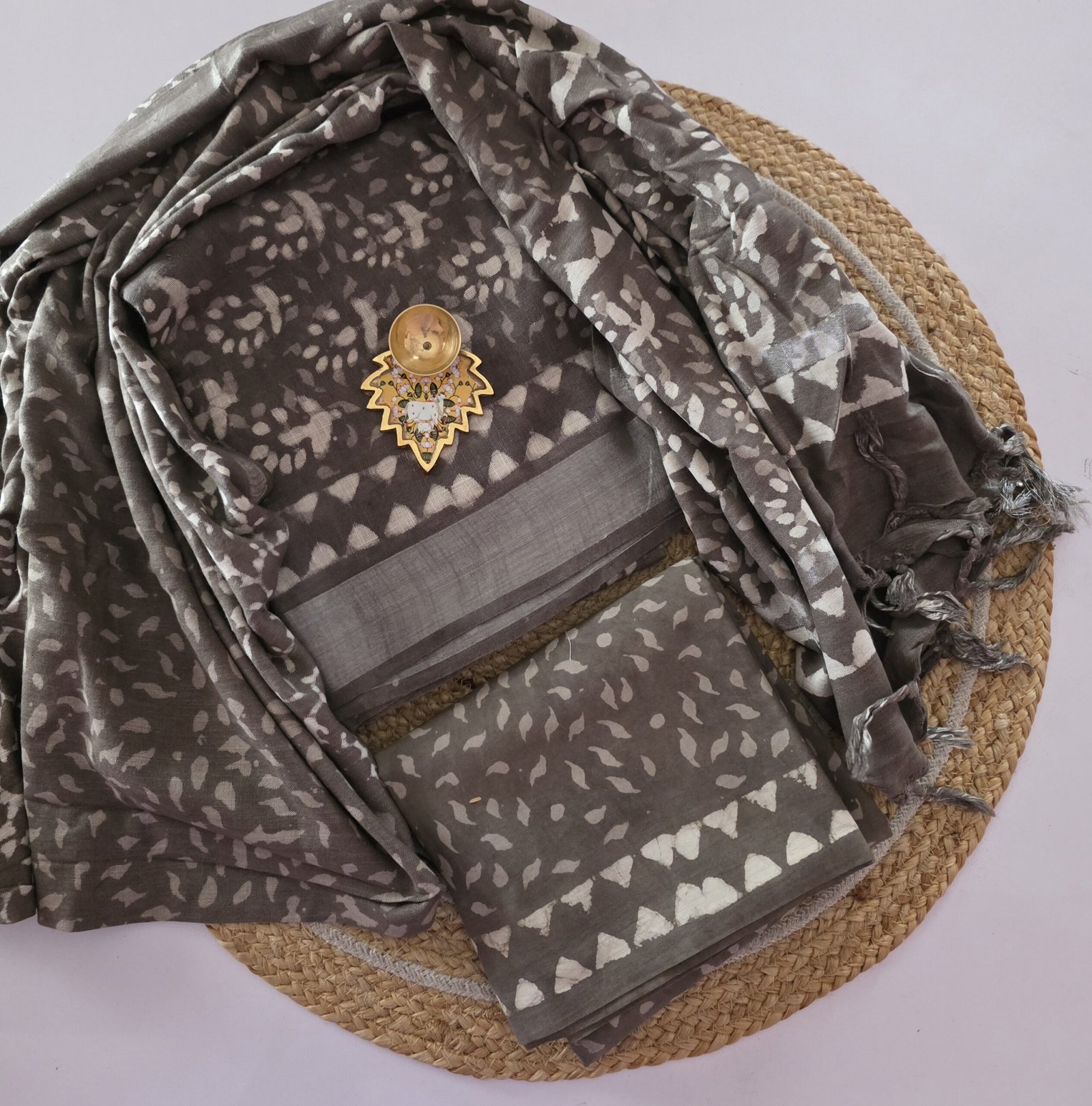 Linen Cotton Jaipur Salwar Set - LC03 - Image 2