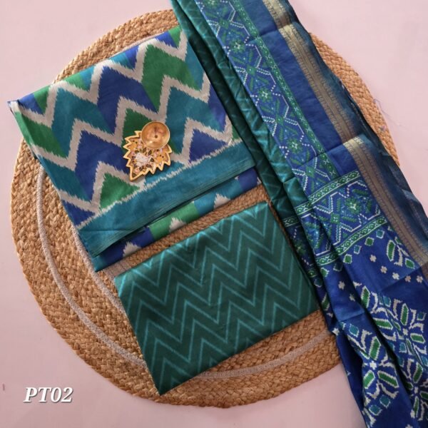 Semi Patola Silk Salwar Set - PT02