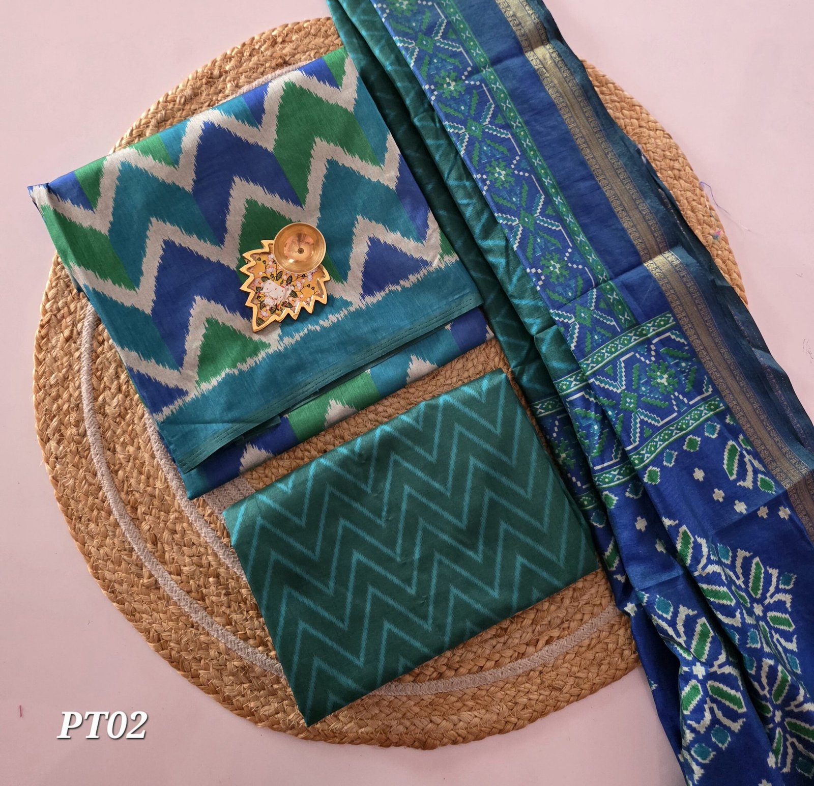 Semi Patola Silk Salwar Set - PT02