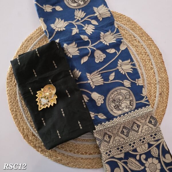 Raw Silk With Chennuri Silk Dupatta - RSC12