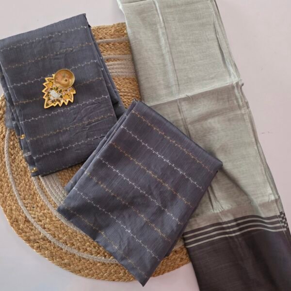 Raw Silk Mix and Match Set - Elephant Gray