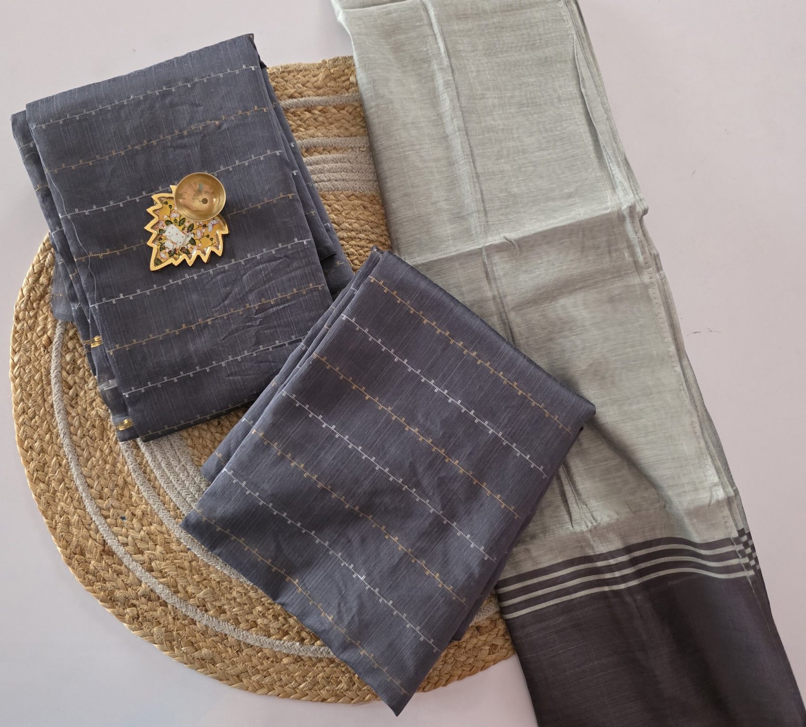 Raw Silk Mix and Match Set - Elephant Gray