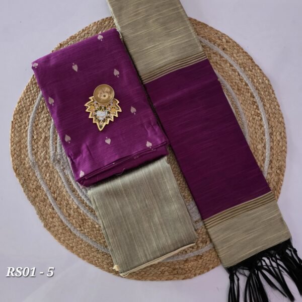 Semi Raw Silk Salwar Set - RS01