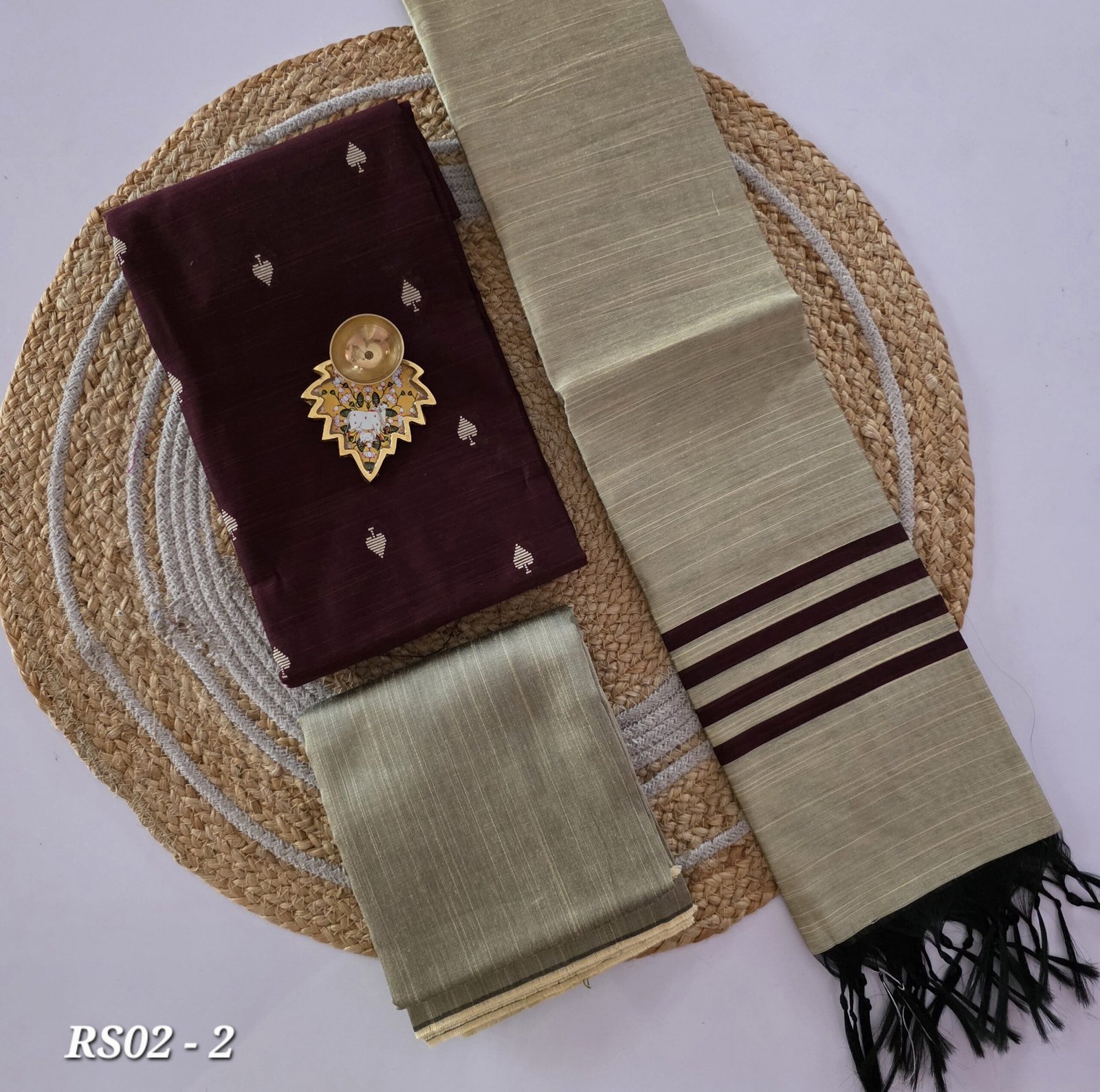 Semi Raw Silk Salwar Set - RS02