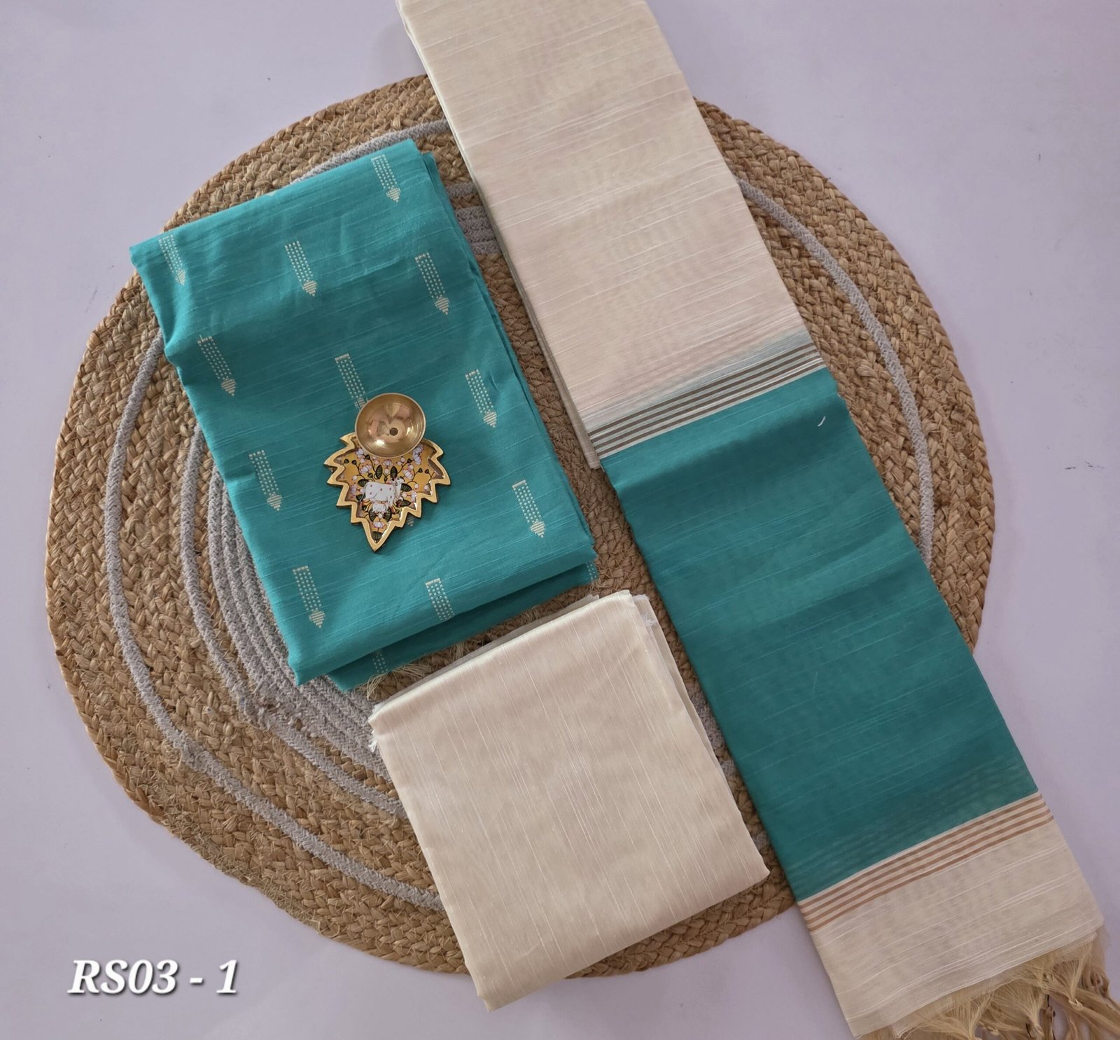 Semi Raw Silk Salwar Set - RS03