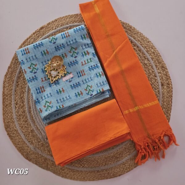 South Cotton Warli Salwar Set - WC05