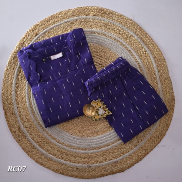 Raw Silk Co Ord Set - RC07 - Violet