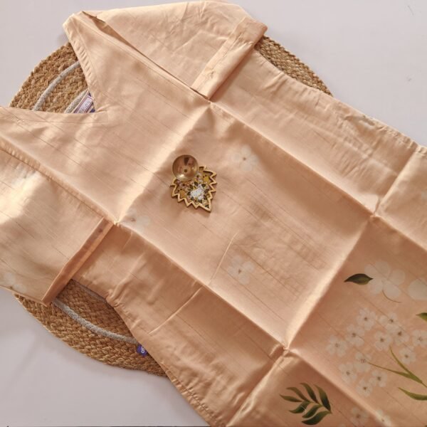 Tissue Silk Kurti - PSK09 - Light gold shade