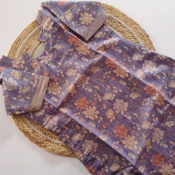 Linen Zari Kurti - PSK27