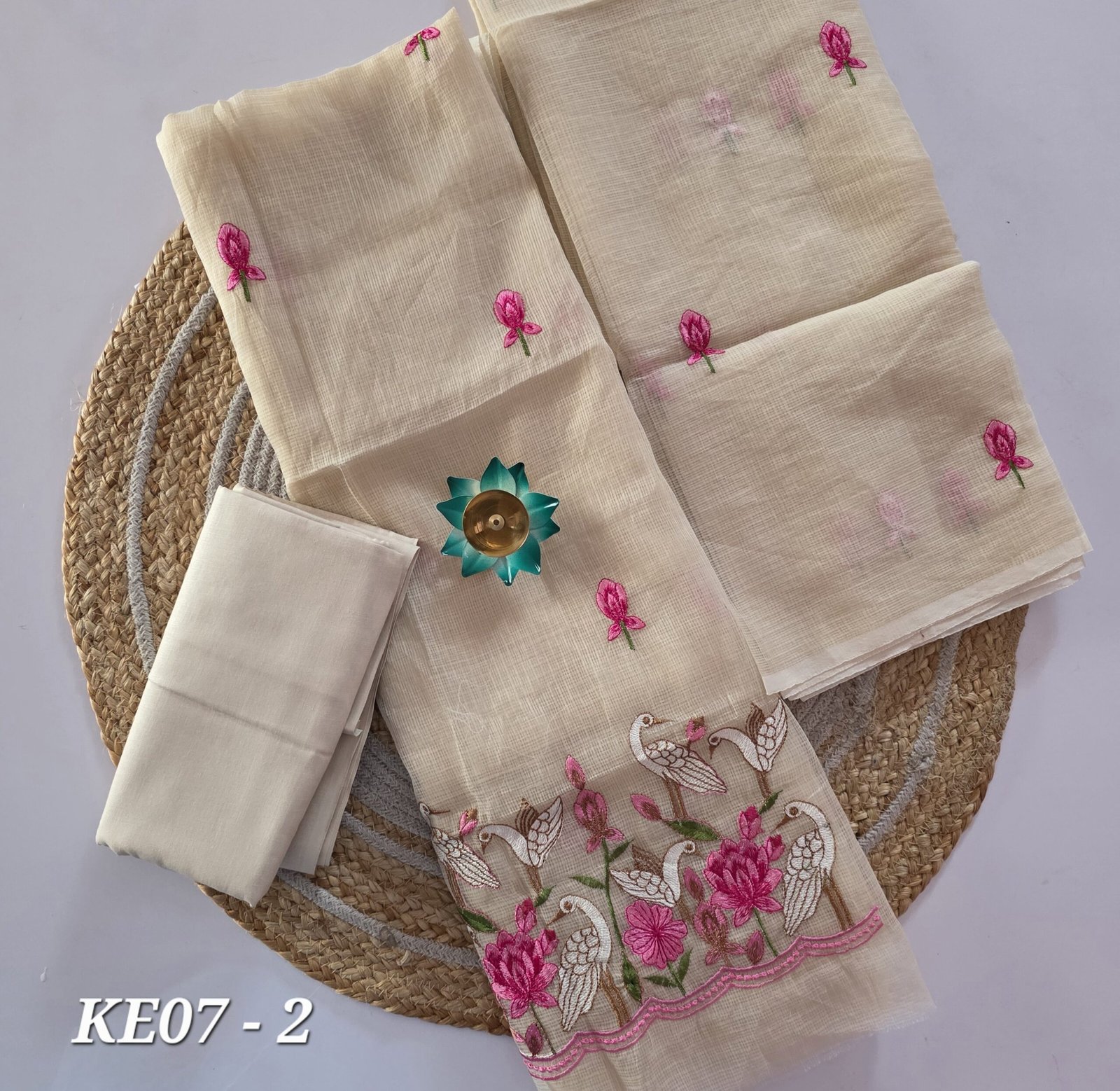 Kota Embroidery Salwar Set - KE07 - Sandal