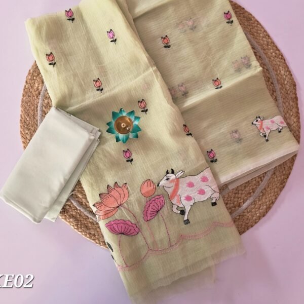 Kota Embroidery Salwar Set - KE02 - Pista green Pichwai