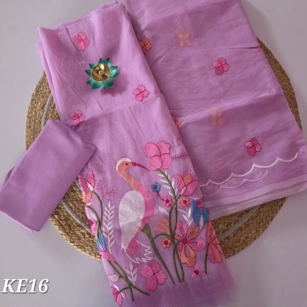 Kota Embroidery Salwar Set - KE16 - Purple Flamingo