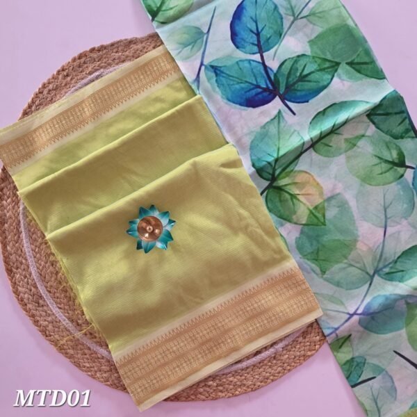 Mangalgiri Silk Top and Dupatta - MTD01
