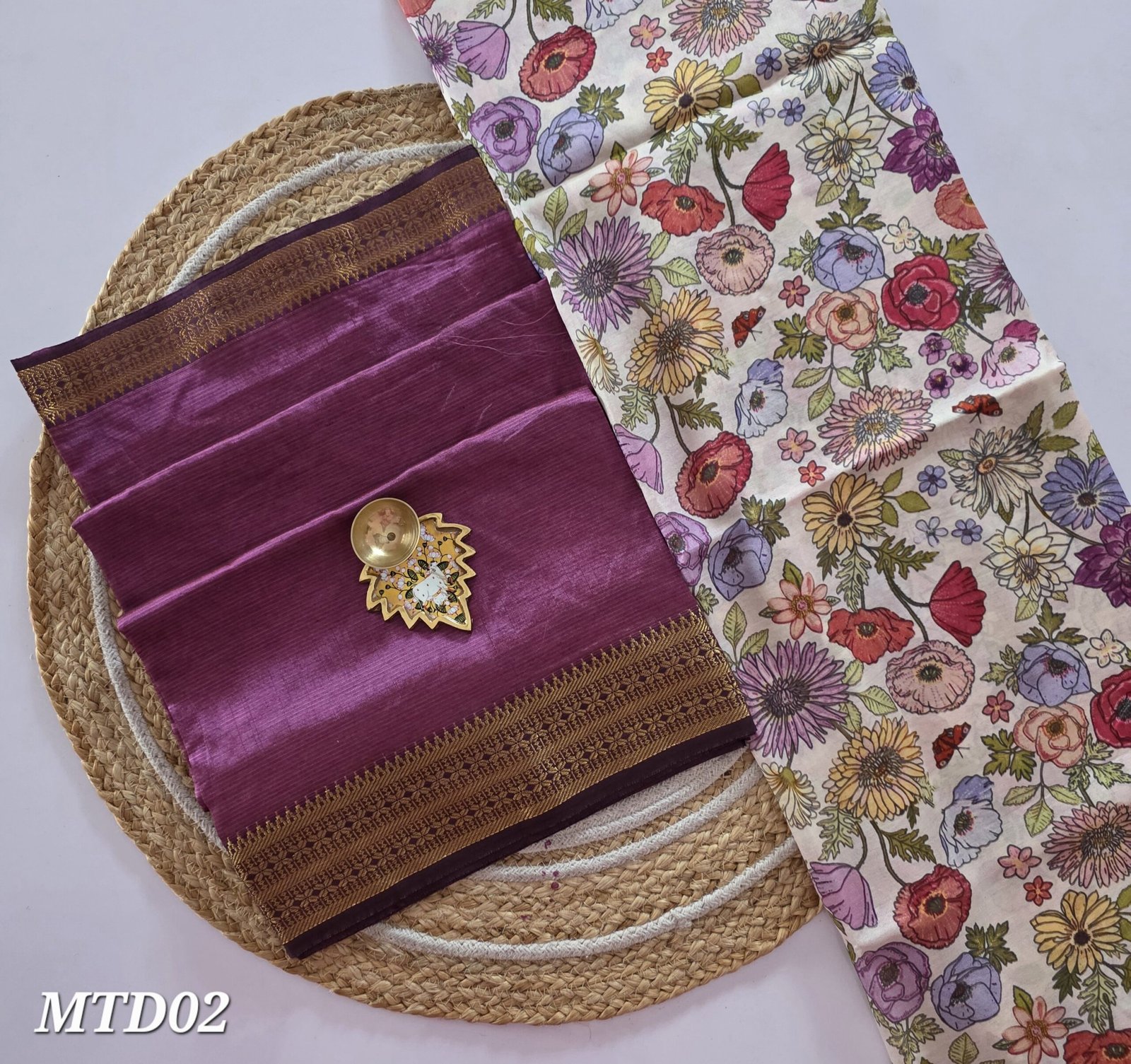 Mangalgiri Silk Top and Dupatta - MTD02