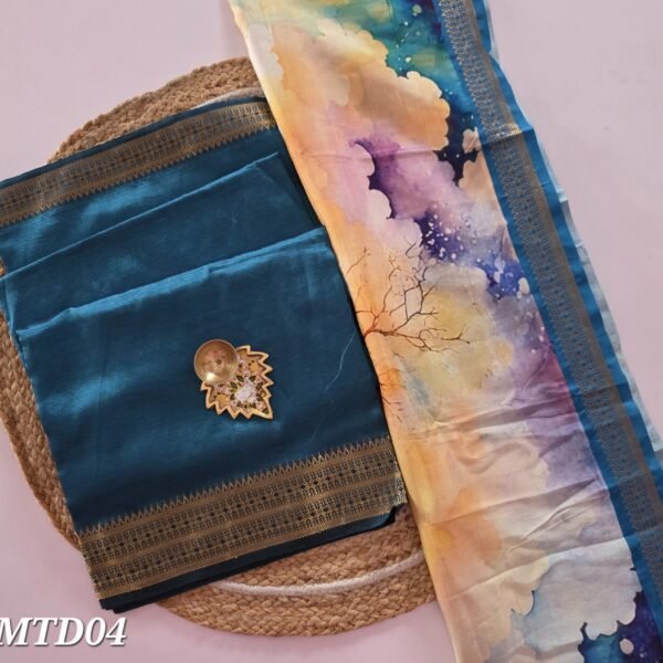 Mangalgiri Silk Top and Dupatta - MTD04